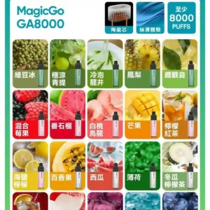 RELX悅刻GA8000拋棄式電子煙 | 8000口免充電 台灣現貨一次性